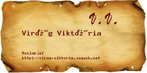 Virág Viktória névjegykártya