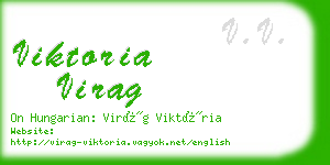 viktoria virag business card